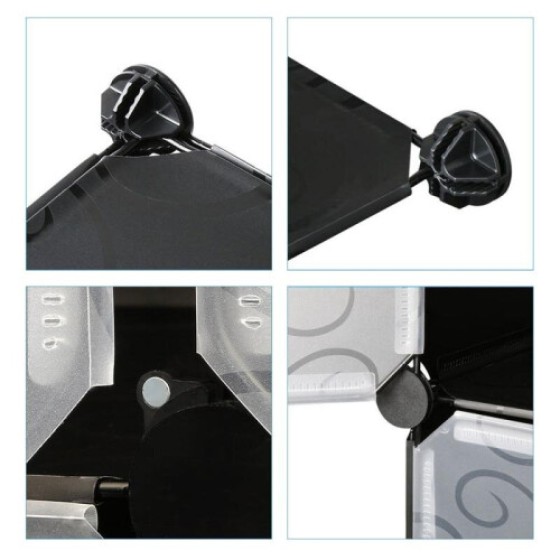 Lemari Pakaian Lipat DIY, Pengatur Pakaian dan Sepatu, Lemari Penyimpanan Serbaguna untuk Kamar Tidur